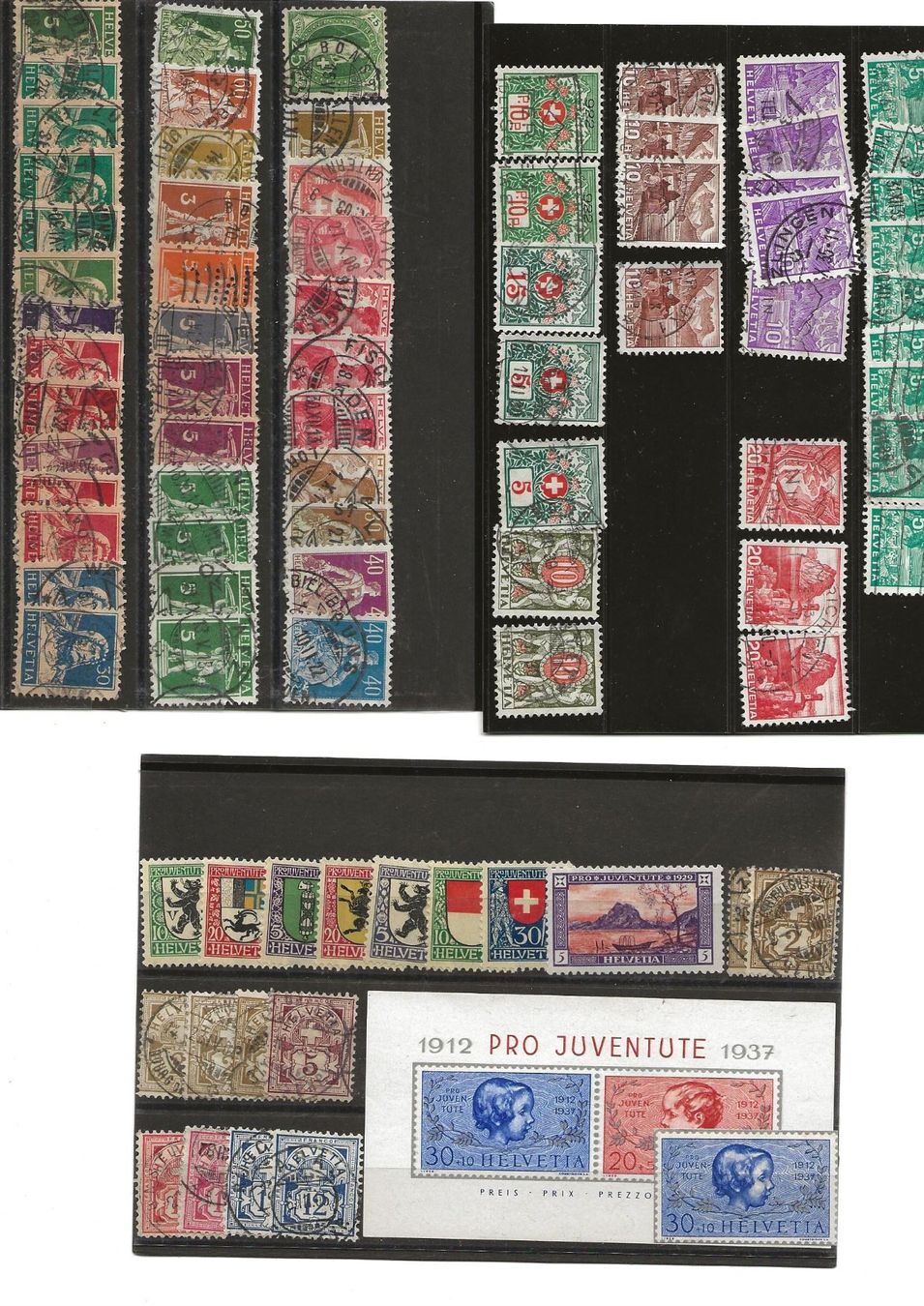 Tutti i francobolli: Kleine Sammlung CH auf Steckkarten – Usato da Schlieren venduto da Sternstunde2 1