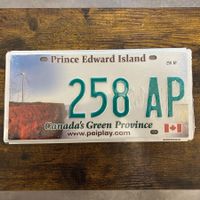 🇨🇦 Autoschild, Prince Edward Island 258 AP - Kanada
