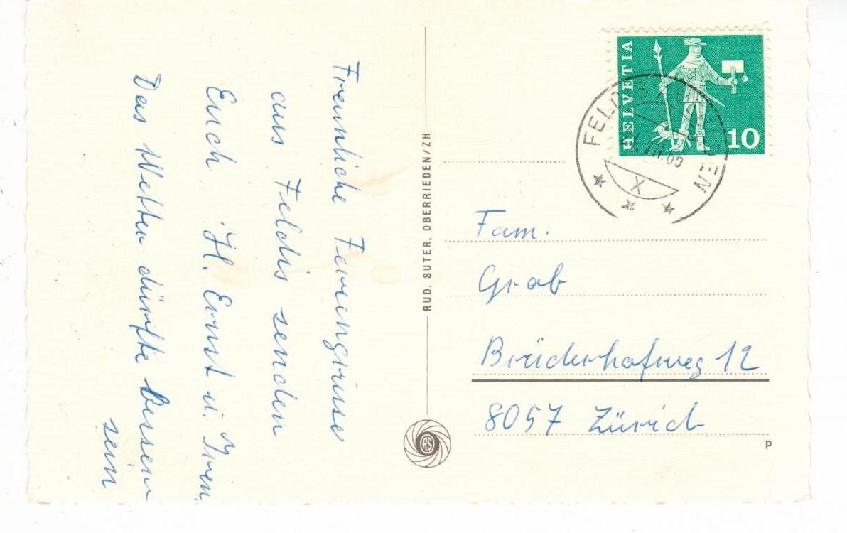 Ansichtskarten: Feldis – Gebraucht aus Wolhusen von Curver9 1