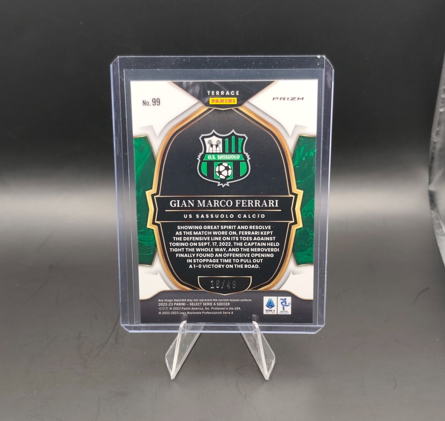 Panini Carte collezionabili: A. Consigli & G. M. Ferrari- Panini Select Gold /10 & /49 – Usato da Ostermundigen venduto da DaCards 5