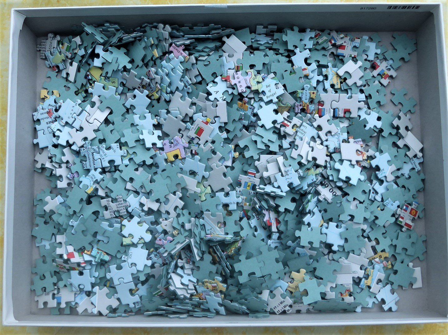 Ravensburger Puzzles: Puzzle Weltkarte 1000 Teile – Gebraucht aus Herisau von  1