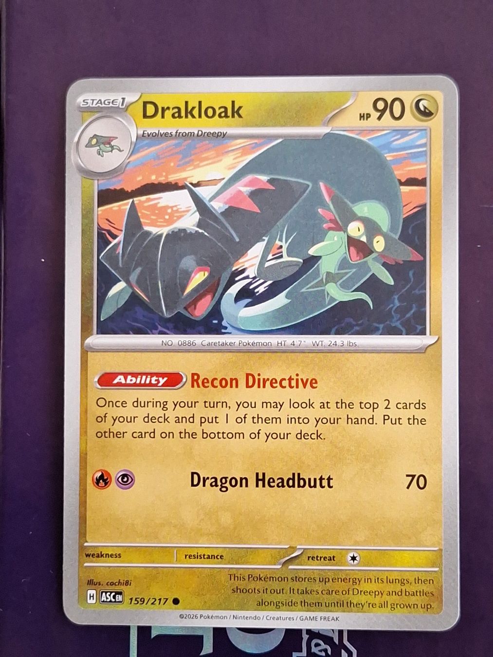 Pokémon Carte collezionabili: Drakloak - Pokemon Ascended Heroes – Usato da Altstätten SG venduto da GGsGameshop