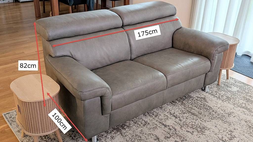 Sofas: Leather Sofa, Echtledersofa – Neuf avec emballage d'origine à Biel/Bienne par bscruggsbiel
