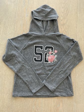 Hoodie C&A Gr. 146/152, Grau, mit Motiv, Top Zustand!