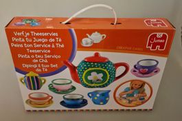 Jumbo Kreativ-Set: Bemalbares Teeservice aus Keramik