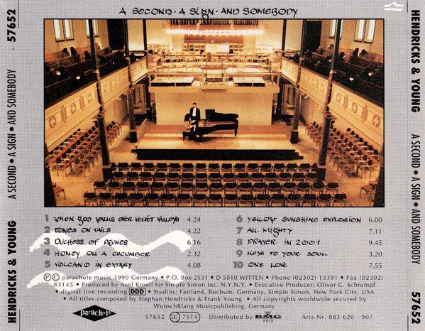 CD: Hendricks & Young CD "A Second, a Sign, and Somebody" – Usato da Bionnens venduto da Meg011 1