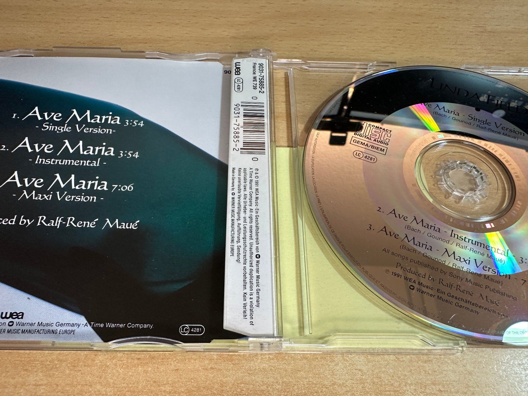 CD: Linda Fields – Ave Maria - Single CD – Usato da Rikon im Tösstal venduto da Alpenmutz 1