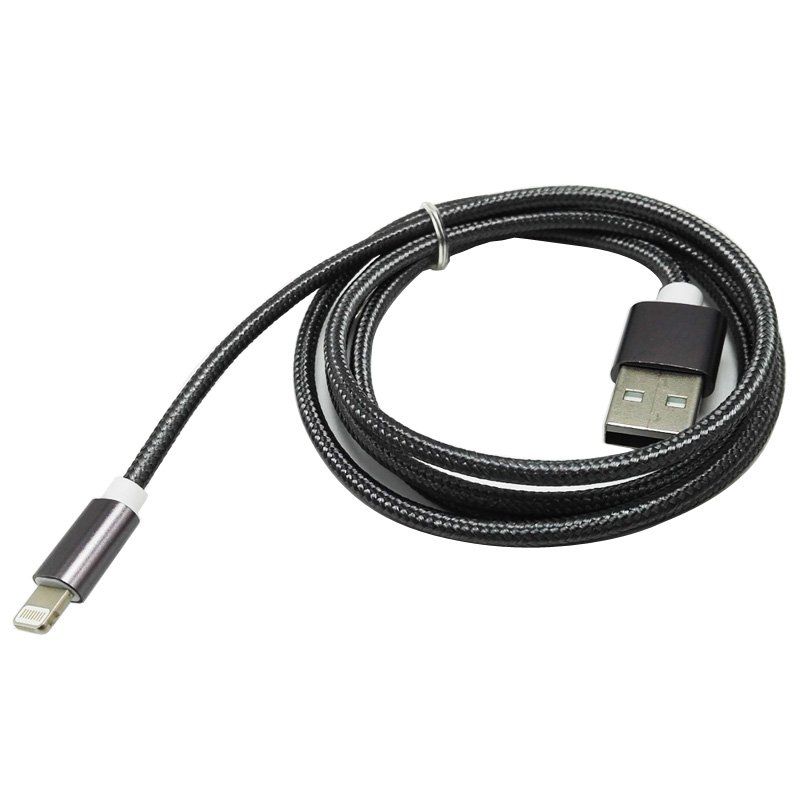 Cavi: Ladekabel iPhone Nylon Schwarz 1m 8pin Lightning – Nuovo e nell'imballaggio originale da Ermatingen venduto da rik4rdo