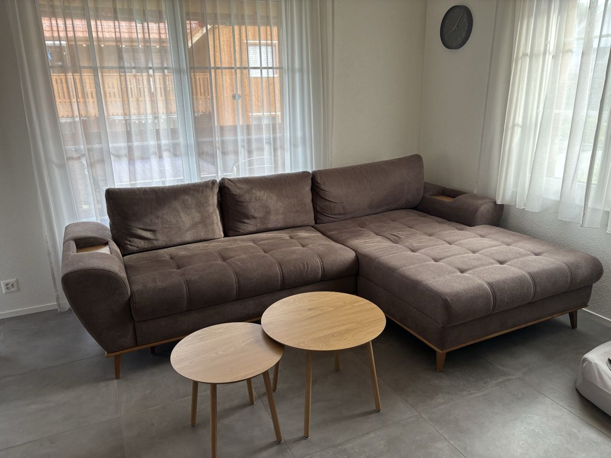 Divani: Ecksofa mit Schlaffunktion, Couch braun, 285x180, Schlafsofa – Usato da Hagenbuch ZH venduto da LisaChristine