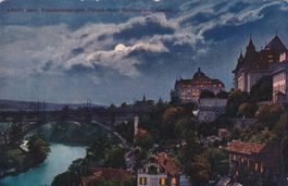 Bern Kirchenfeldbrücke Palace Hotel Bellevue und Kasino