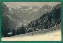 Diablerets, Creux de Champ, Lever du jour, 1905, gelaufen
