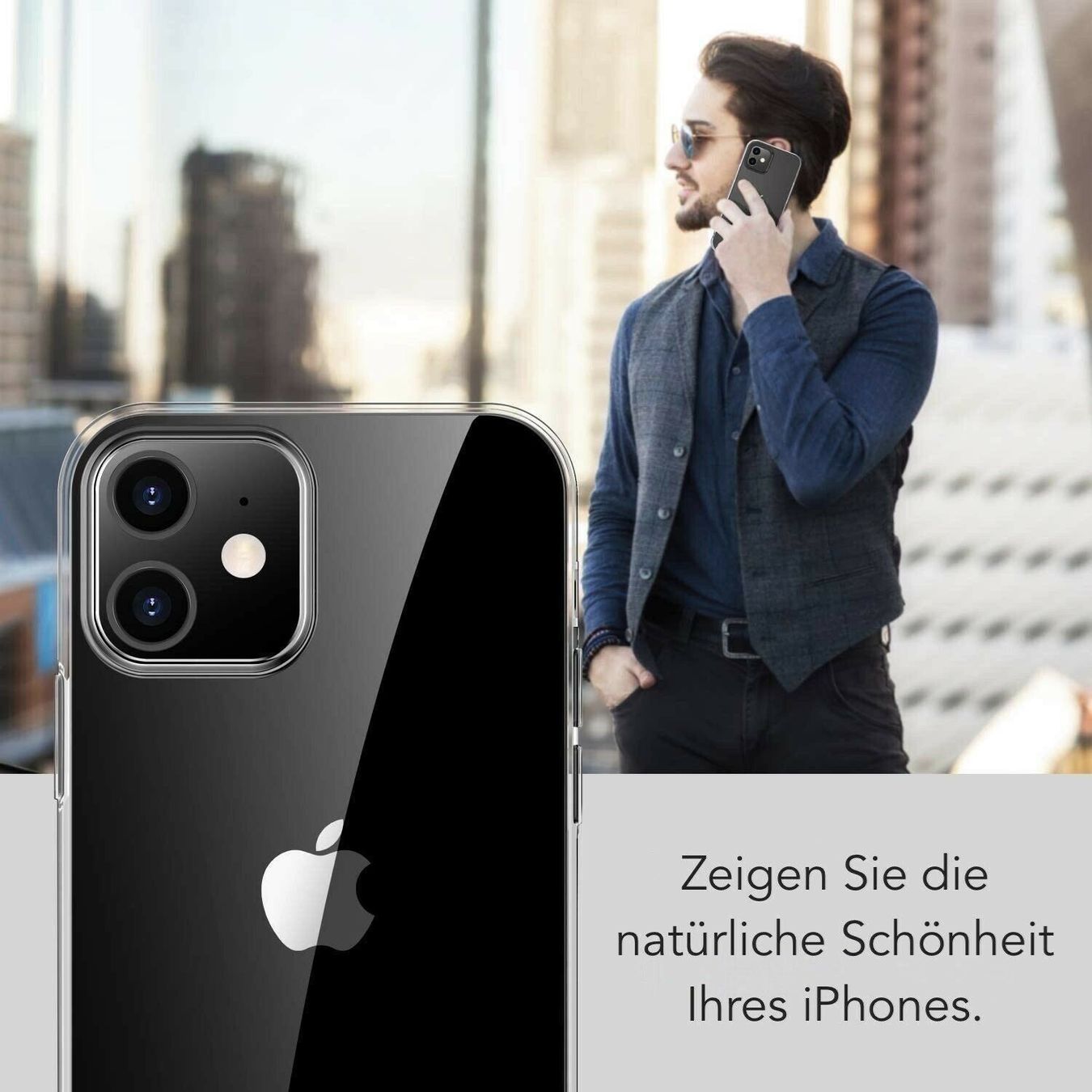 Apple Cover & Protezioni schermo: iPhone 12  Hülle Silikon Schutzhülle – Nuovo (secondo la descrizione) da Holderbank AG venduto da doni3101 4