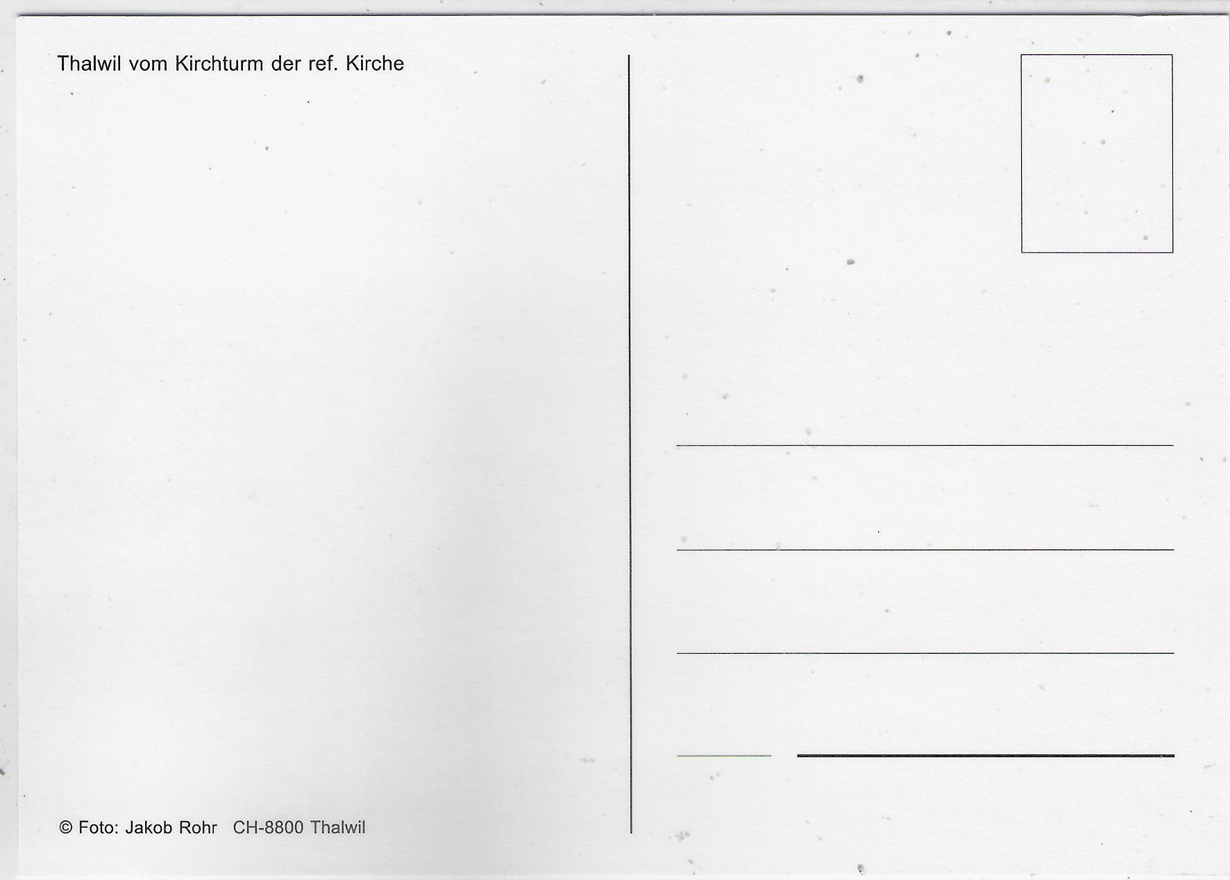 Cartoline postali: Thalwil vom Kirchturm der ref. Kirche – Usato da Ettingen venduto da Kartenplanet 1