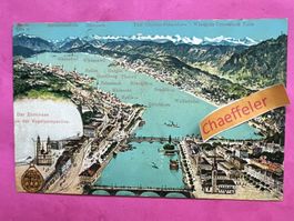 1908 Zürich aus der Vogelperspektive