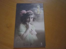No 3 antike Postkarte La Chatte