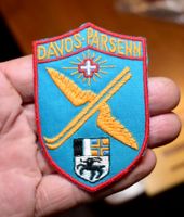VINTAGE Badge DAVOS PARSENN ski ST. GALLER STICKEREI