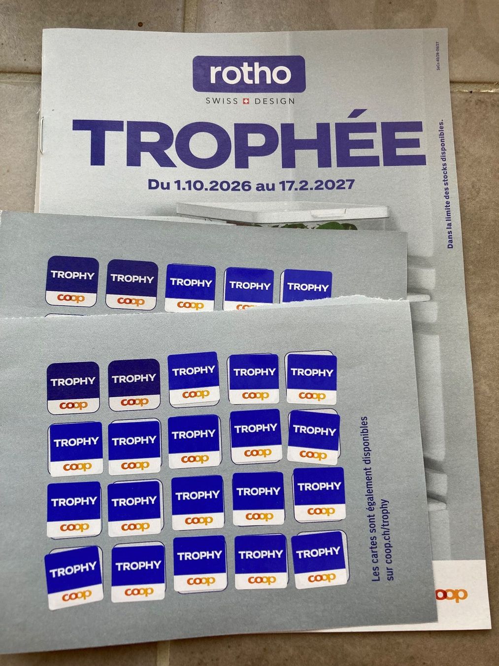 Coop Raccolte di bollini & punti: Coop Trophée – Nuovo (secondo la descrizione) da Bressaucourt venduto da lilitisha 1
