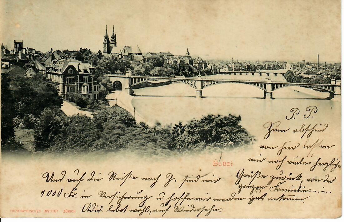 Cartoline postali: Basel  1903 – Usato da Hochdorf venduto da Ziegel-16