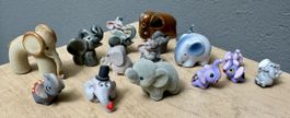 Konvolut Lot Gruppe kleine ELEFANTEN / Elefant