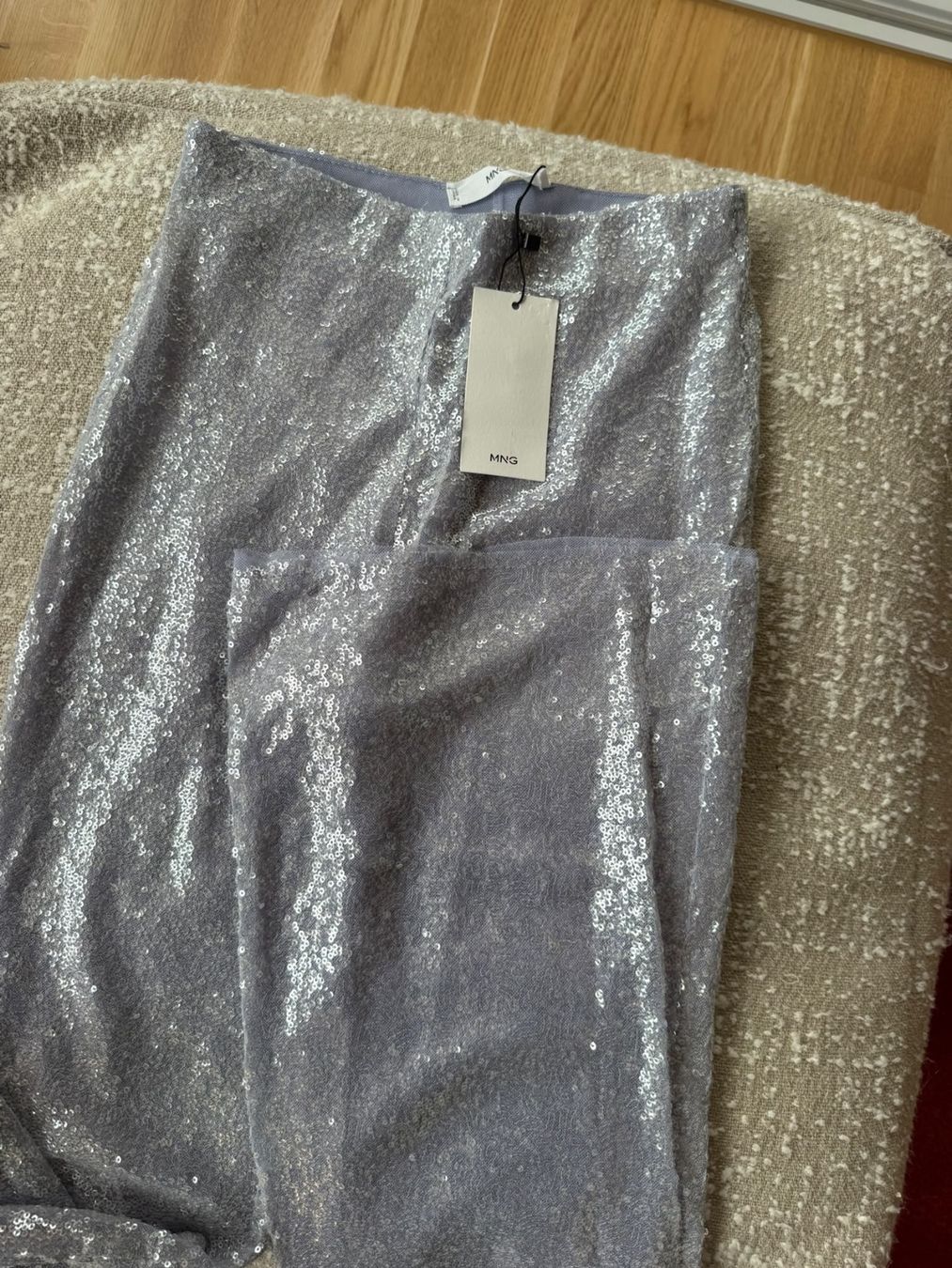 Mango Pantaloni: Silver sequin flared trousers. – Usato da Zürich venduto da marthalberini 2