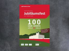 Plakat Jubiläumsfest 100 Jahre RhB