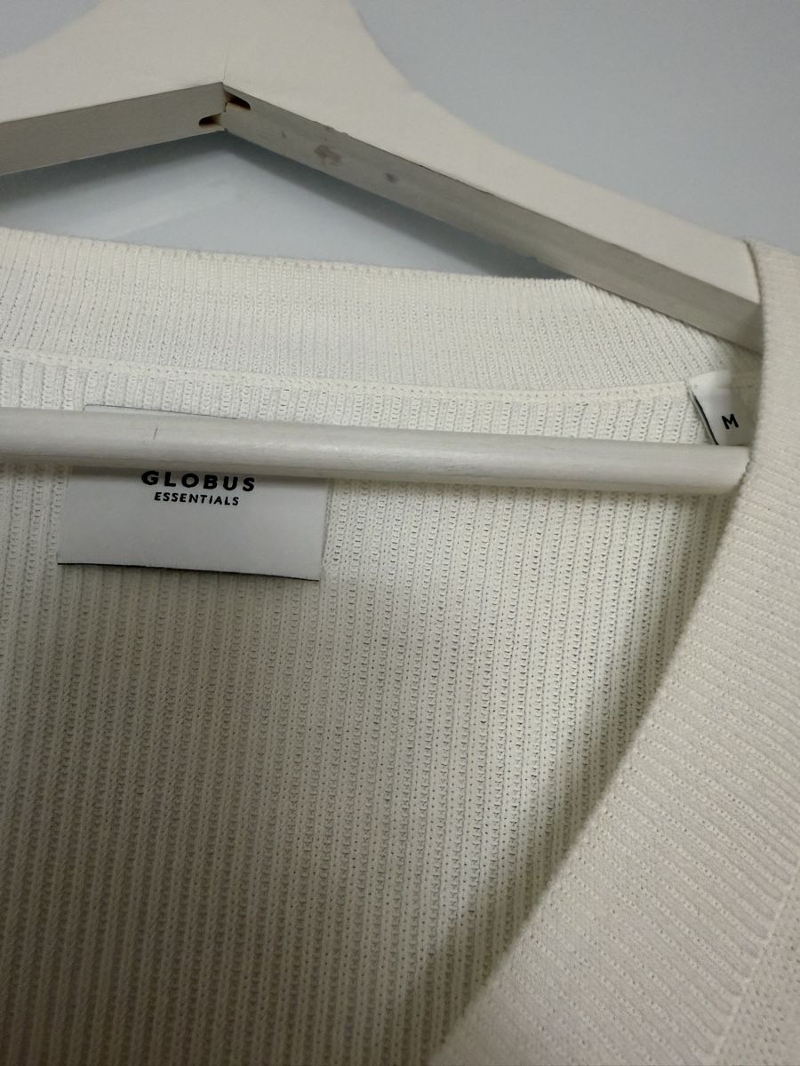 Globus T-shirt: Globus Strickpullover aus 100% Baumwolle in weiss Gr. M – Usato da Grenchen venduto da servet.t 1