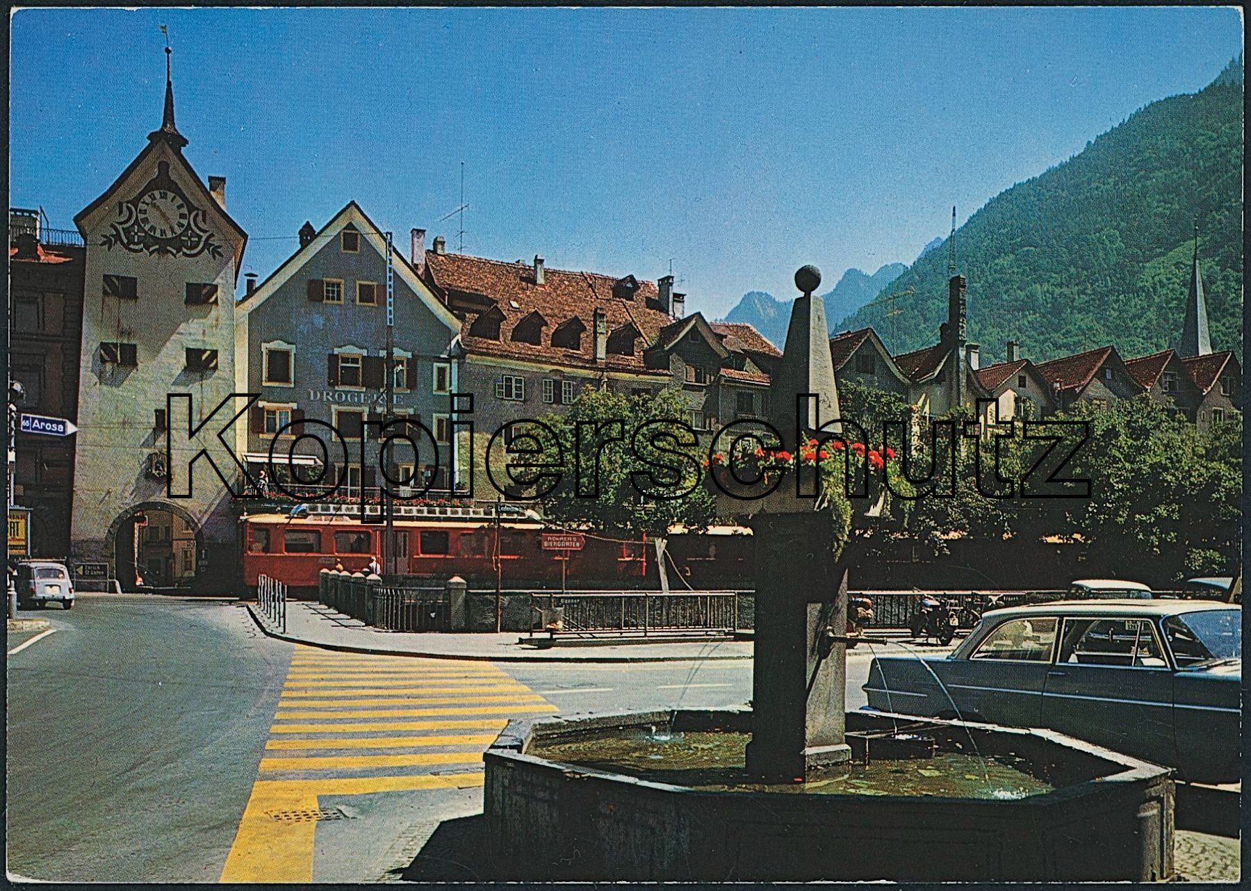 Ansichtskarten: GRS Chur - Bahn ChA - Auto – Neu (gemäss Beschreibung) aus Schindellegi von dormay
