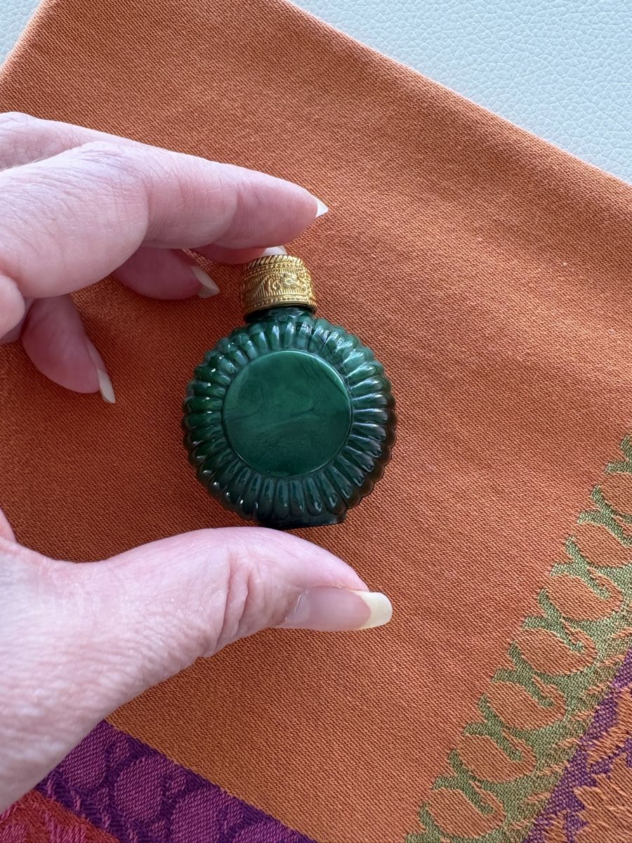 Flacons: perfume bottle, vintage,  malachite glass – Gebraucht aus Lausanne von oyu_hgg5 2