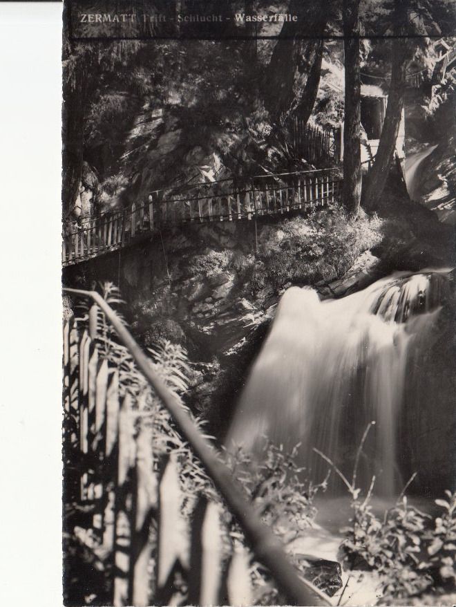 Cartoline postali: Zermatt Triftschlucht ca. 1940 – Usato da Bürglen TG venduto da StampGraf