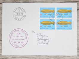 CL02 Enveloppe + Timbre Suisse 1975