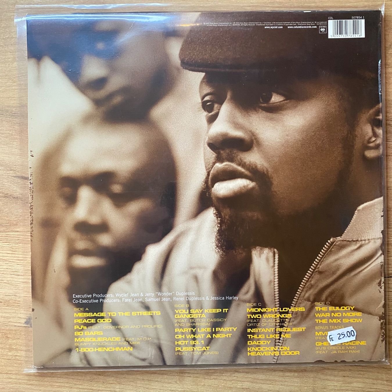 Schallplatten: WYCLEF JEAN - MASQUERADE...OG EU 2002 VG+/VG+LP – Gebraucht aus Gals von Diskopatshop 1