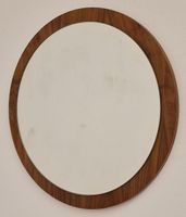 MCM Vintage Design, Wandspiegel, Nussbaum Furnier, 1960er