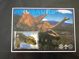 Kongo Block Dinosaurier 2002 gest.  (A6)