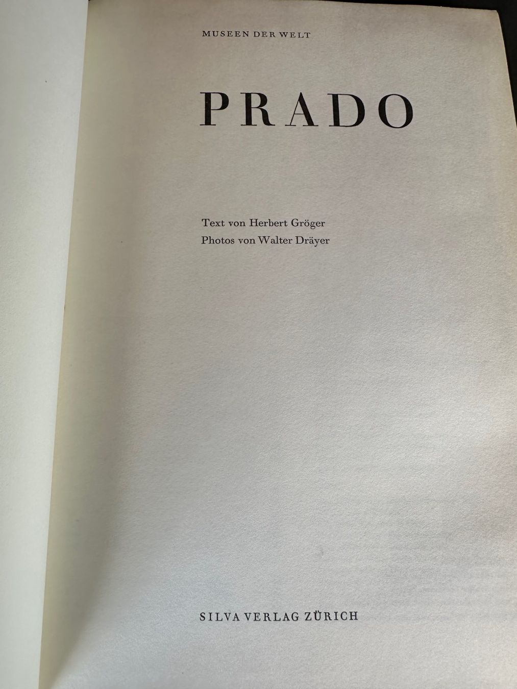 Livres: Prado Buch – D'occasion à Saas im Prättigau par norman02 1