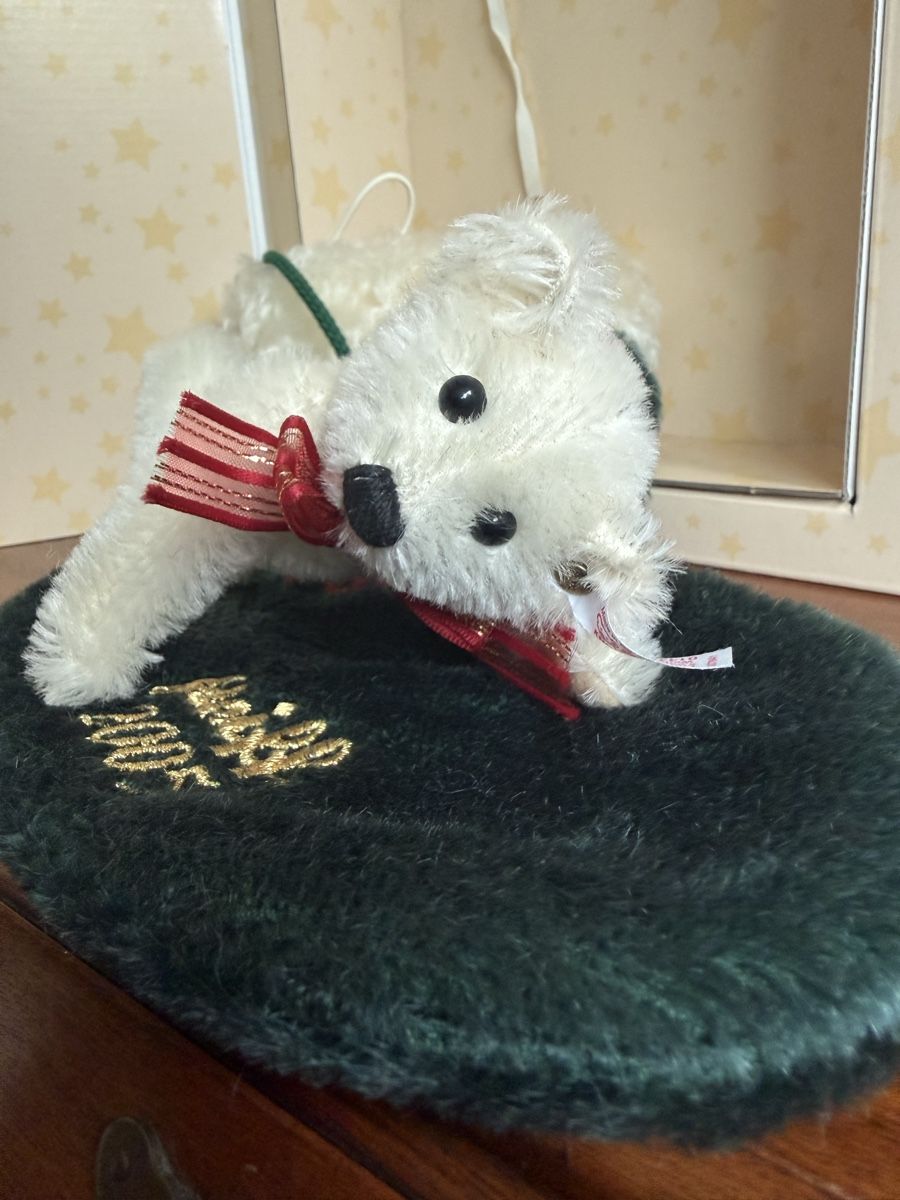 Steiff Alle Dekorationen: Steiff Teddybär mit Weihnachtsstrumpf  – Neu und originalverpackt aus Mumpf von A_B_E 1