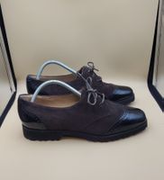 Gioiello Schnürschuhe Gr. 39, Braun Leder Lack