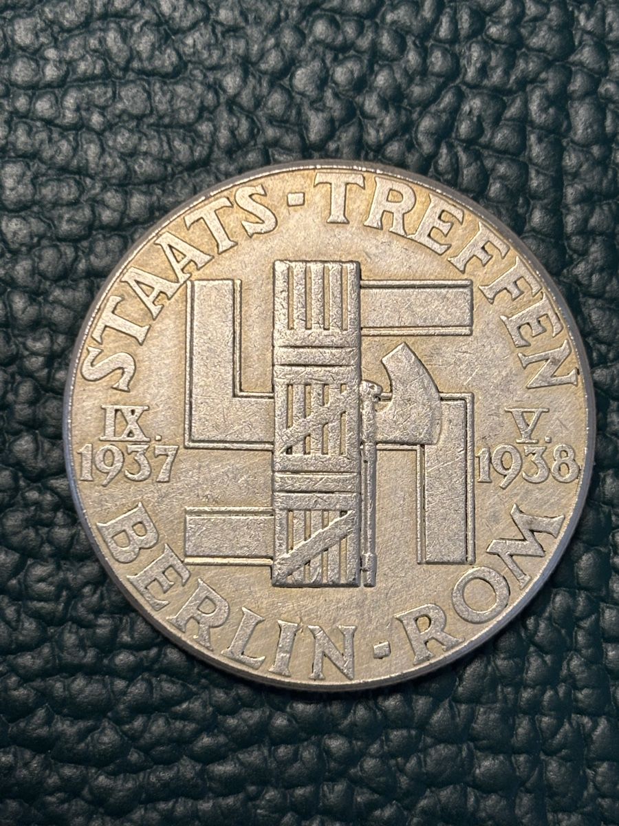 Medaglie: Hitler und Mussolini, Silbermedaille 1938.  – Nuovo (secondo la descrizione) da Guntershausen venduto da ariniki 1