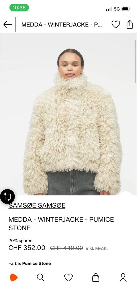 Samsøe Samsøe Giacche: Kunstfell Jacke Samsoe Samsoe – Nuovo (secondo la descrizione) da ins venduto da sir_6txt 2