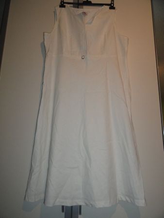 LEINEN - BAUMWOLL - KLEID GR. 50 ***