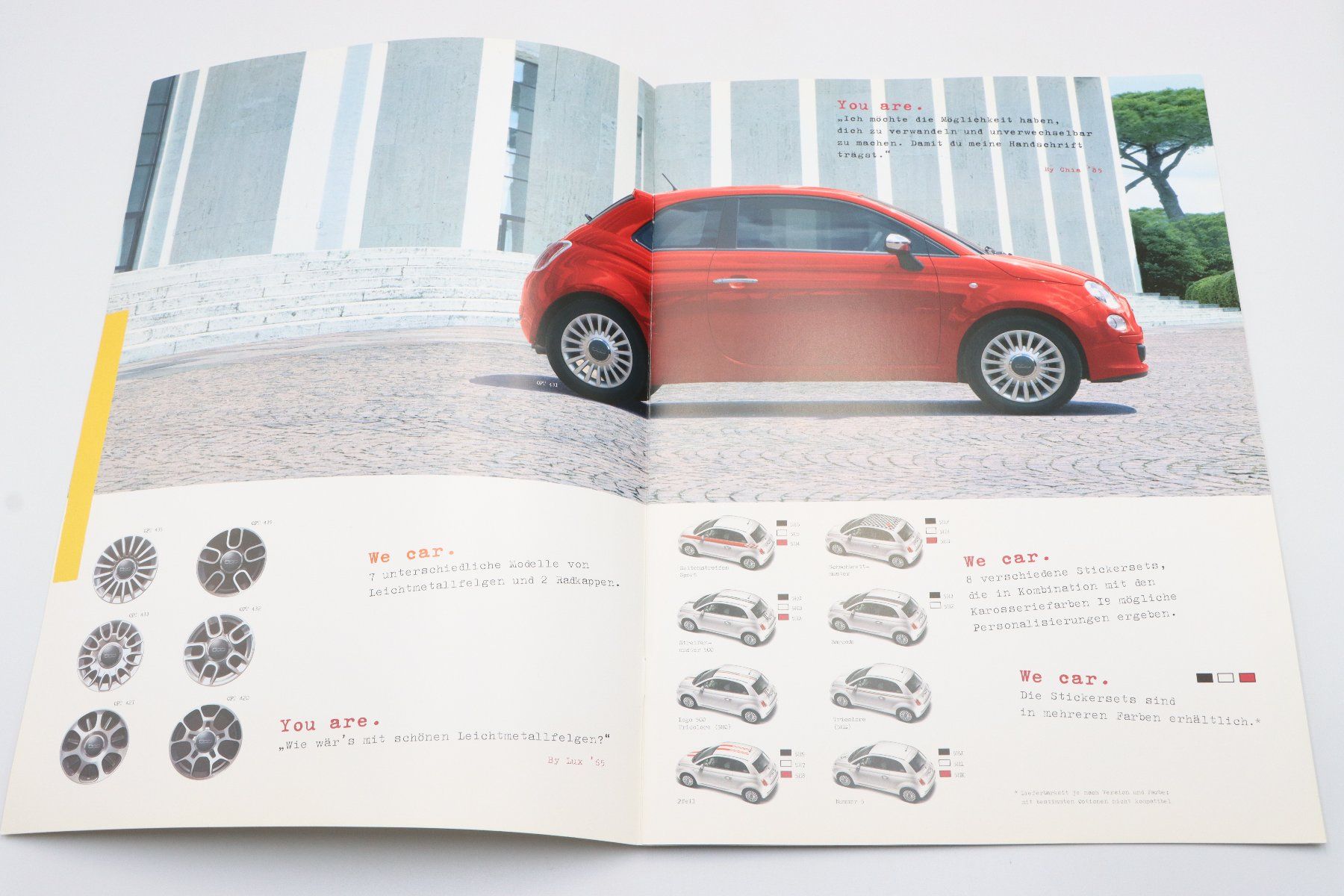 Fiat Dokumente: Fiat 500 2007 Prospekt – Gebraucht aus Bühl b.Aarberg von Collectorpassions 2