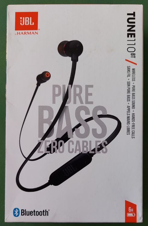 JBL Tune110 Écouteurs Filaires Intra-Auriculaires avec Micro Blanc