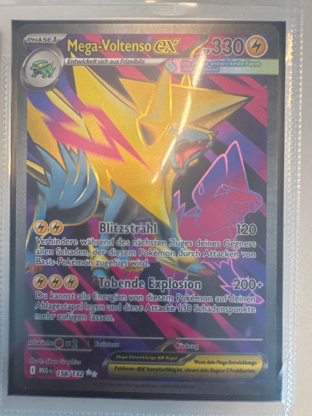 Pokémon Carte collezionabili: Mega- Voltenso ex MEG158 DE - Mega Evolutionen Pokemon – Nuovo (secondo la descrizione) da Wil SG venduto da Prof.Eich