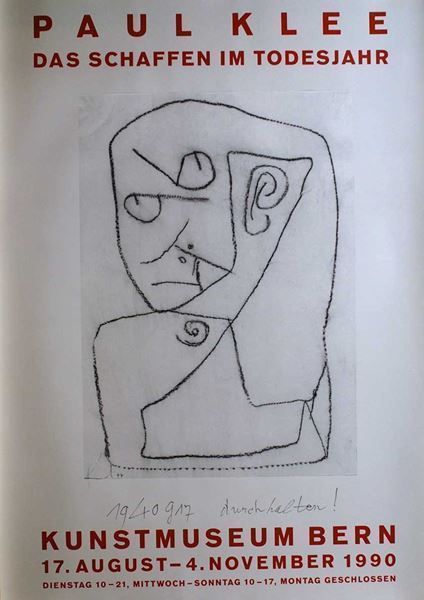 Posters & Illustrations: Paul Klee, Das Schaffen im Todesjahr – Neuf (Voir description) à Bern par Vintage-Art-Poster