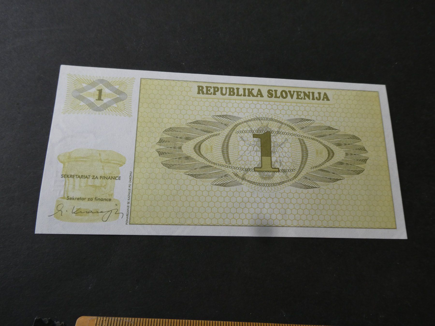 Banconote: Slowenien, 1 Tolarjev – Usato da Hinterforst venduto da Rohusri 1