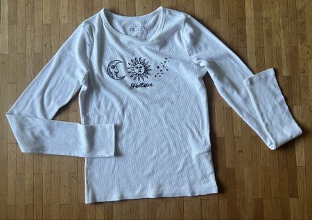 Hollister Langarmshirt gerippt Gr. S