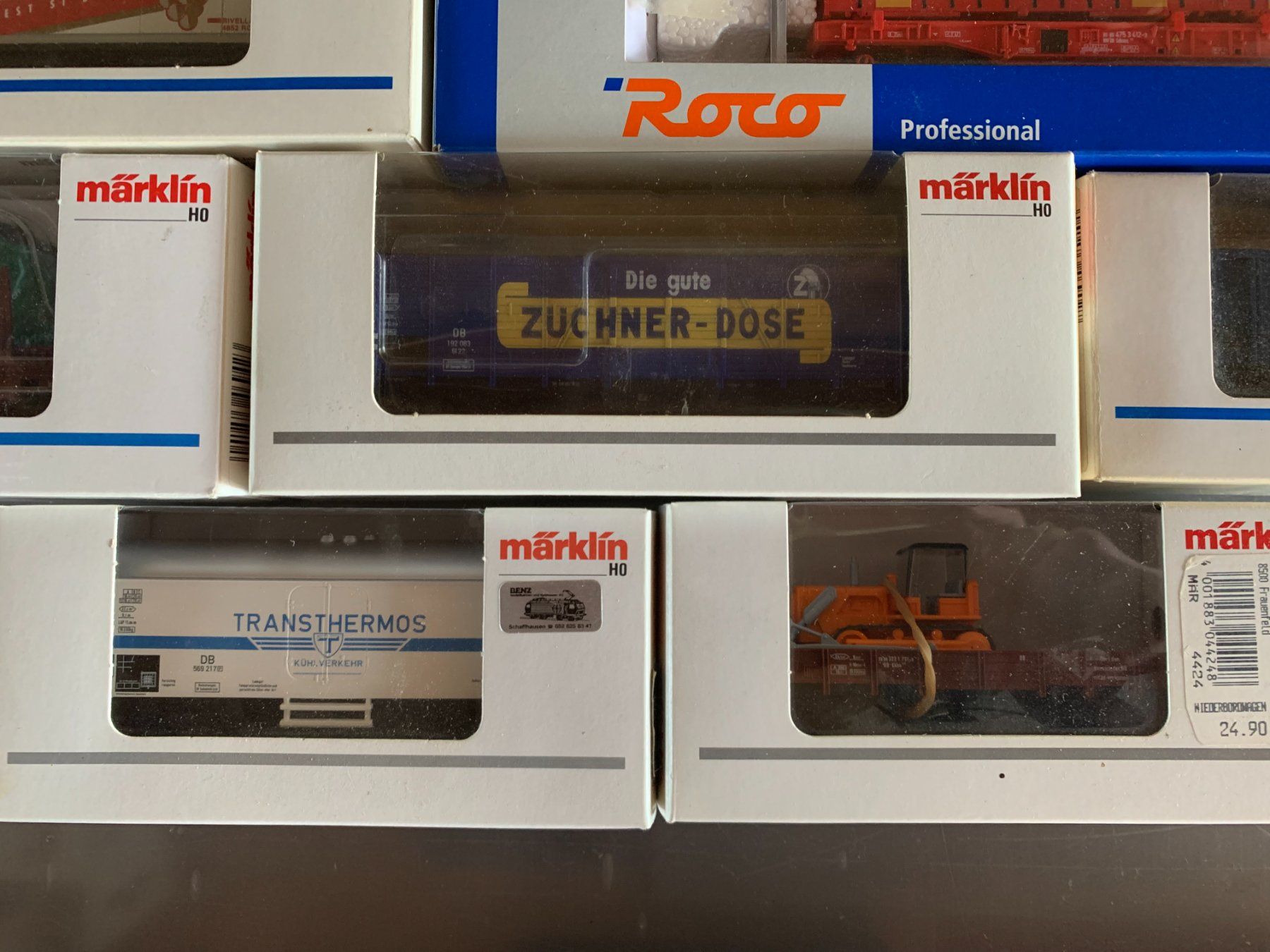 Märklin Modellini di ferrovie: Wagen-Set mit 7 Stück + 11 Namhafte Modellbahn Hefte TOP... – Nuovo (secondo la descrizione) da Schleitheim venduto da moto-lokilok58 2