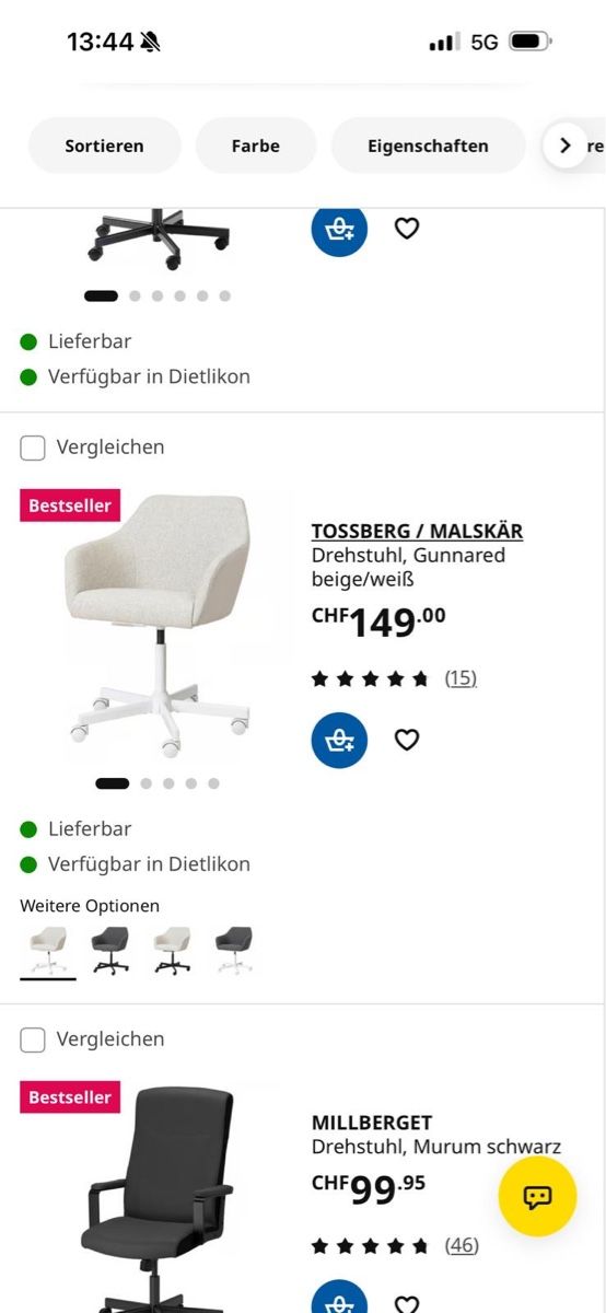 Ikea Stühle: Bürostuhl Ikea – Gebraucht aus Winterthur von mag_z5tc 3