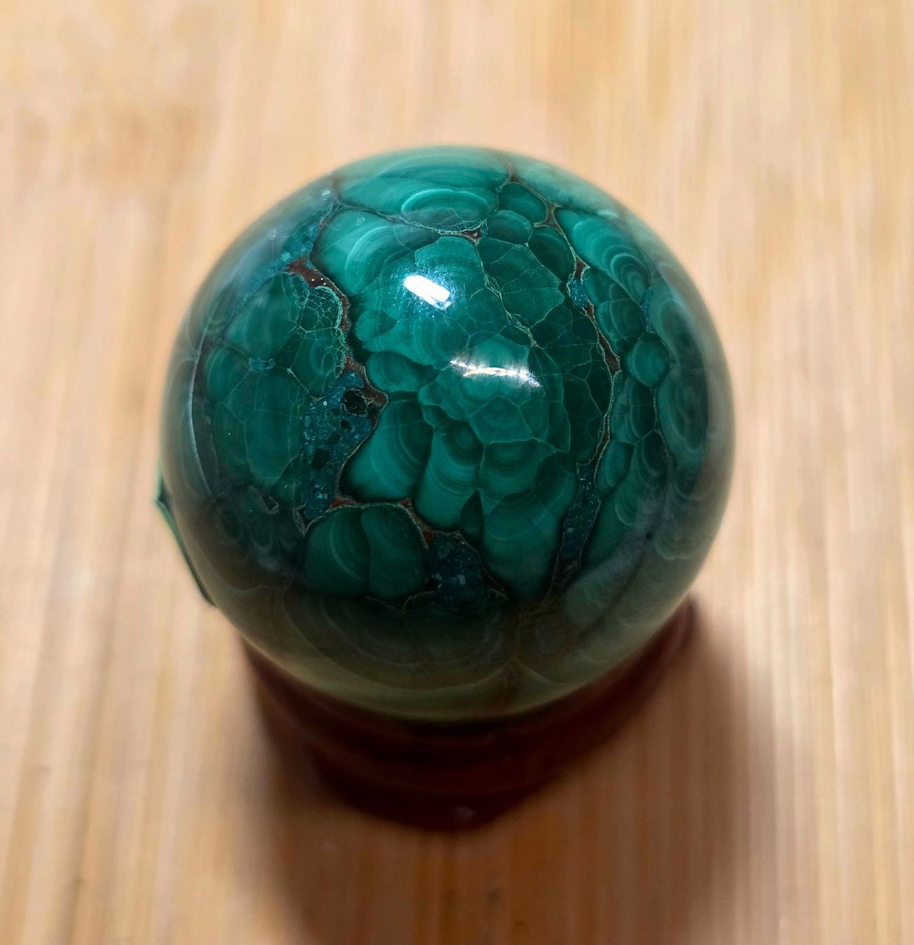 Minerali & Pietre curative: Top Malachit Kugel C 28mm 40g – Nuovo e nell'imballaggio originale da Matzingen venduto da Shay_Crystalz