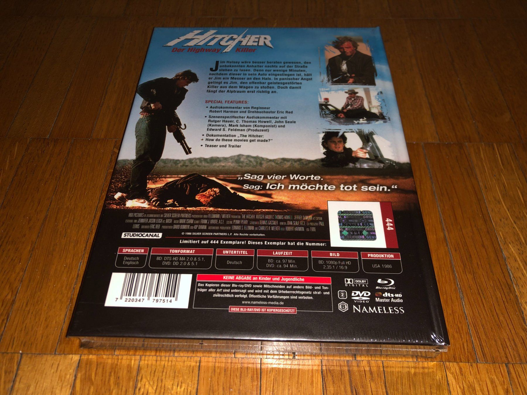 Alle DVDs: Hitcher, der Highway Killer - MEDIABOOK - C - UNCUT – Neu und originalverpackt aus Basel von havsok 1