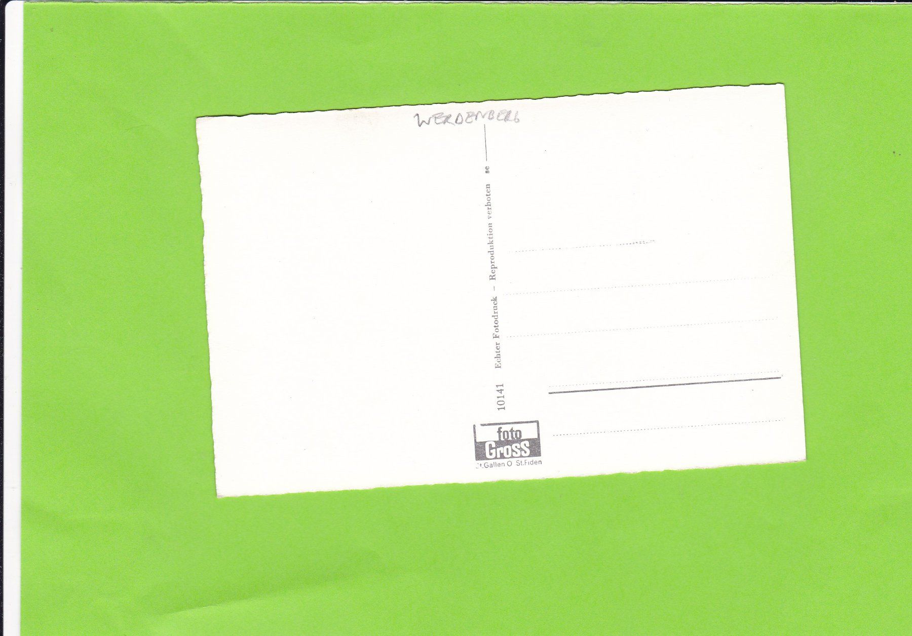 Cartoline postali: Werdenberg – Usato da St. Peterzell venduto da neckertal 1